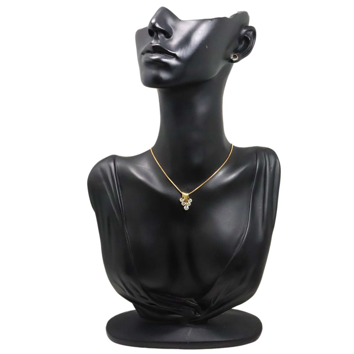 Diamond 1.02ct Necklace 18K YG Yellow Gold 750