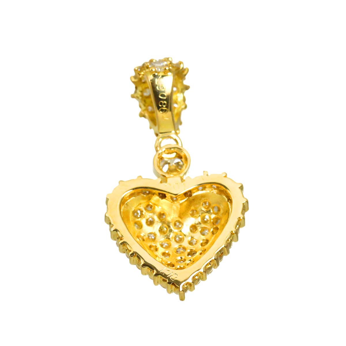 Diamond 2.01ct Pendant 18K YG Yellow Gold 750