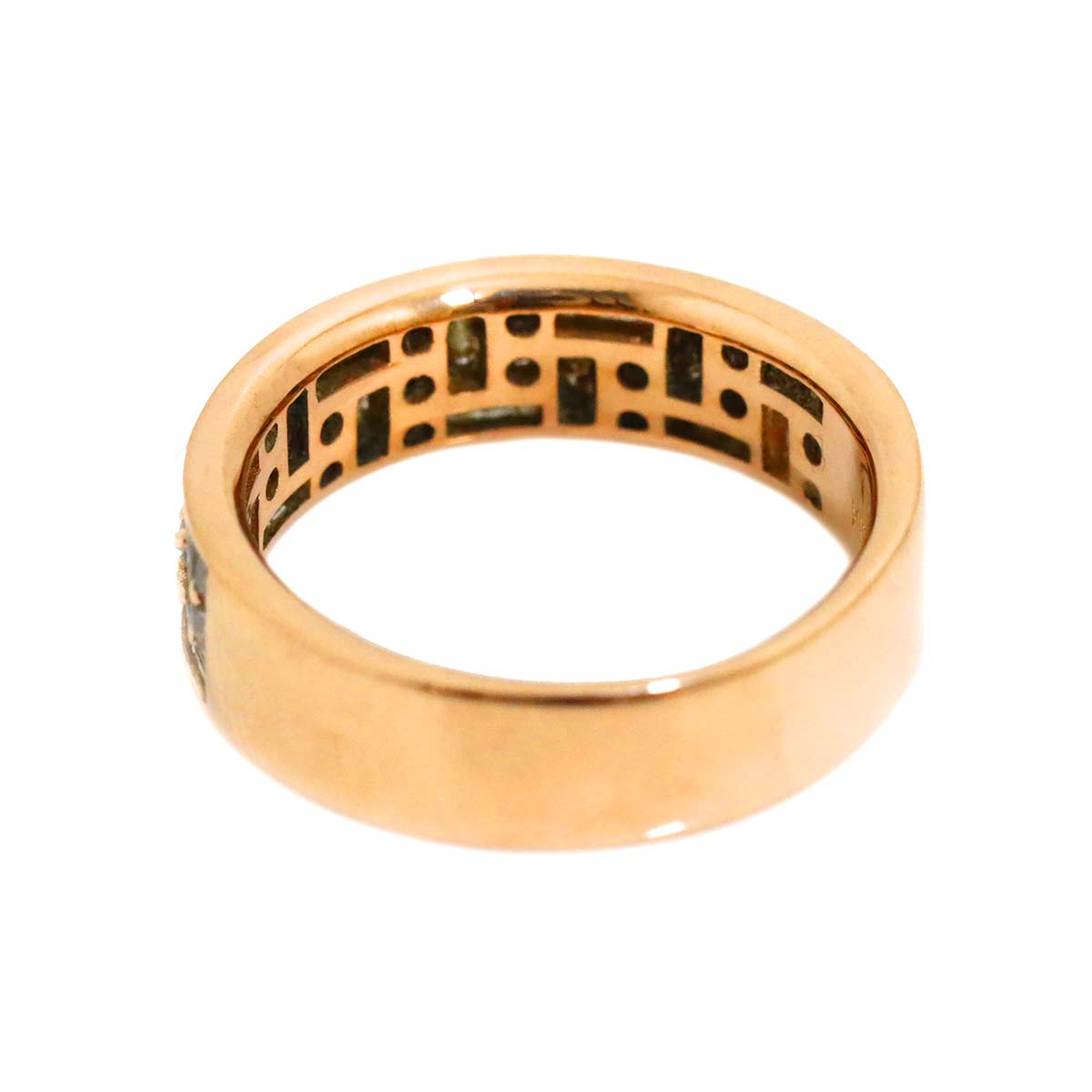 Diamond 0.80ct/0.33ct Ring 18K PG Pink Gold 750 Size5.75-6(US)
