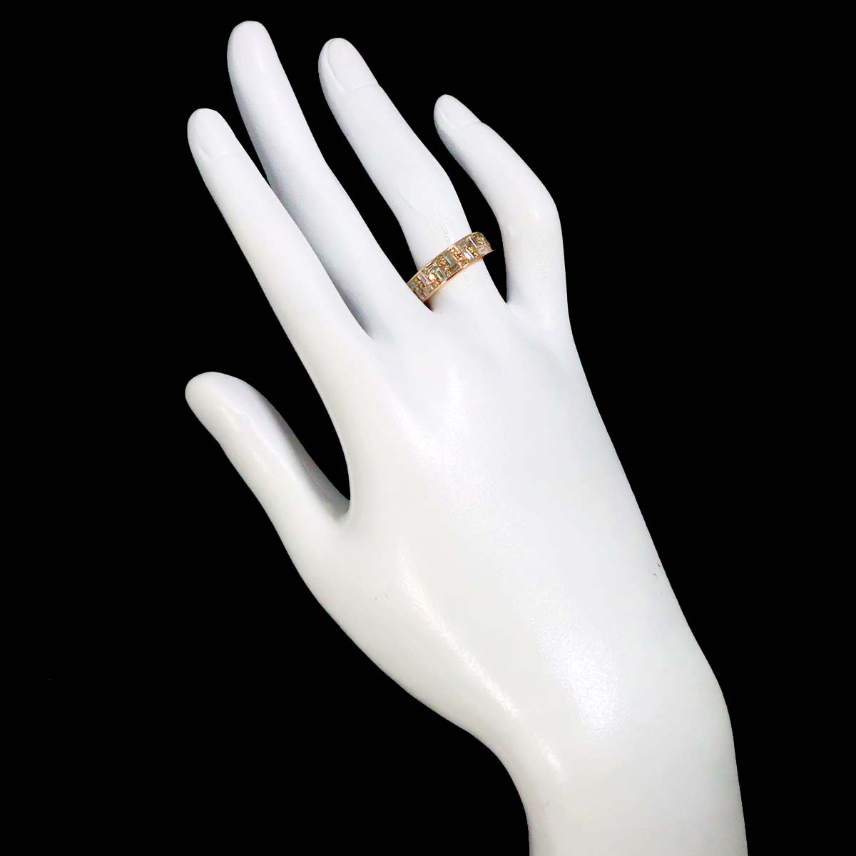 Diamond 0.80ct/0.33ct Ring 18K PG Pink Gold 750 Size5.75-6(US)