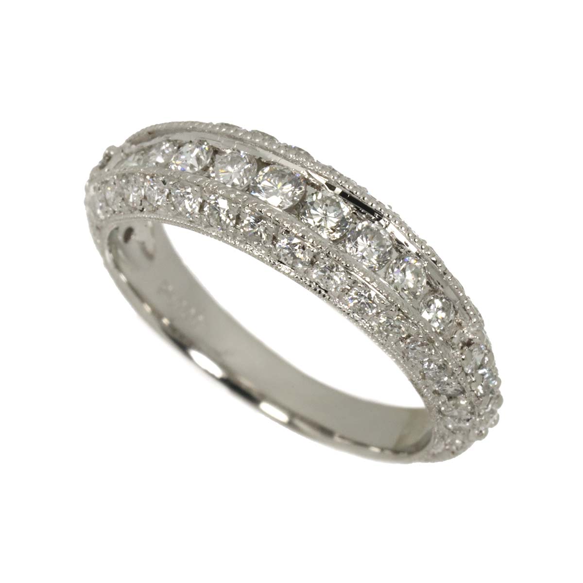 Diamond 0.99ct Ring Pt Platinum size6(US)