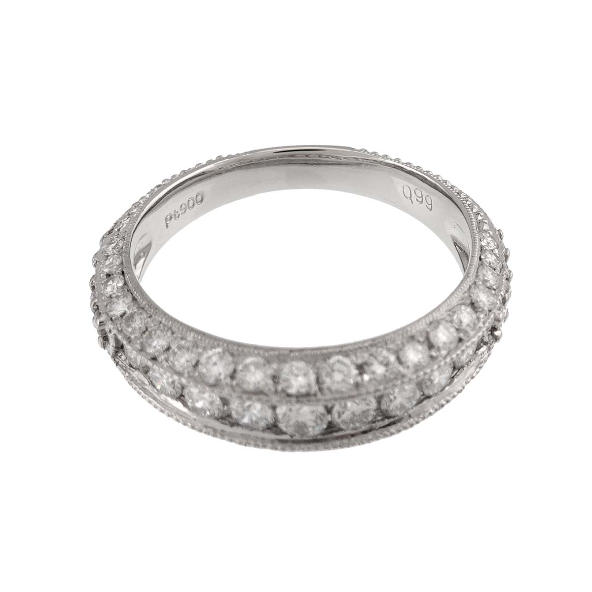 Diamond 0.99ct Ring Pt Platinum size6(US)