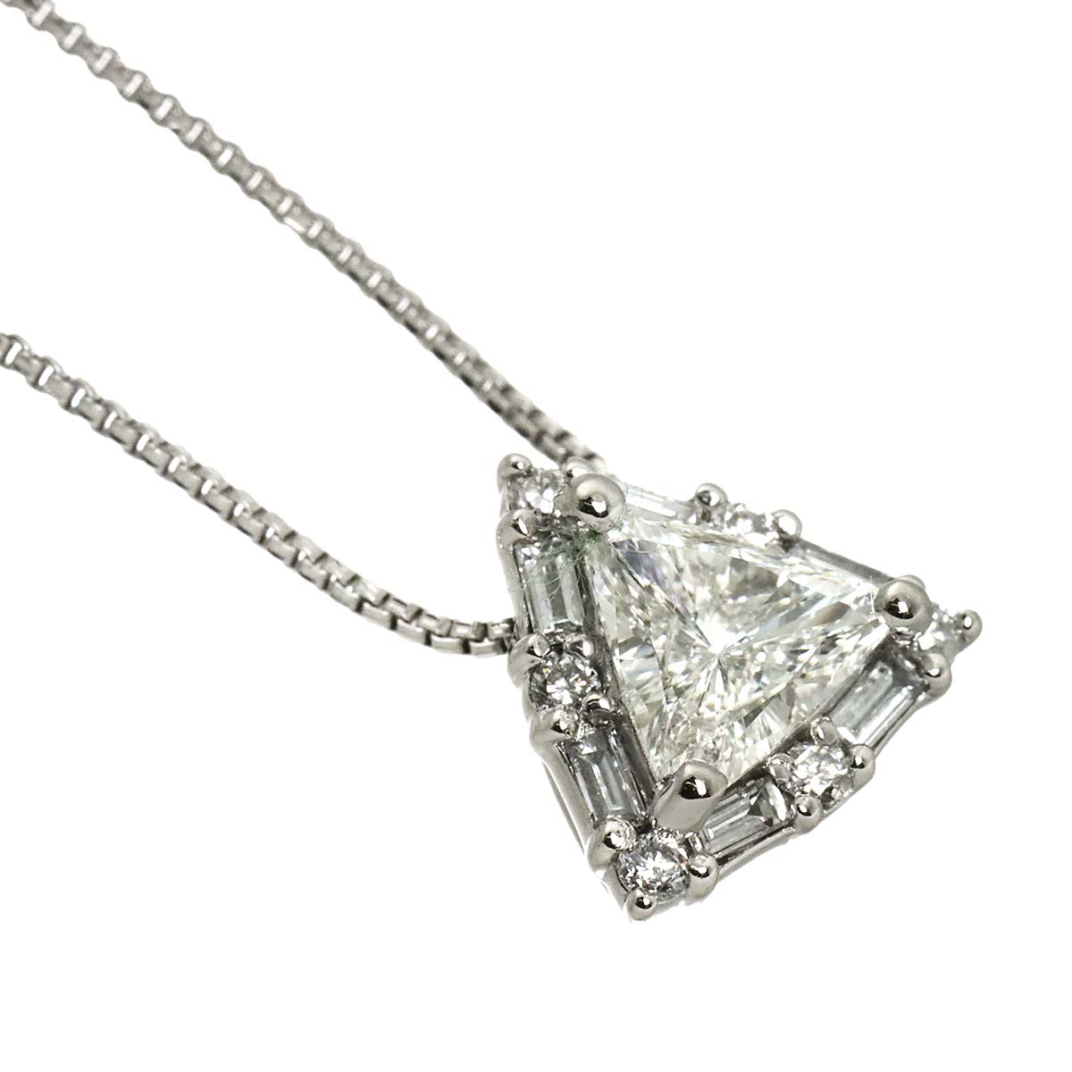 Diamond 0.502ct/0.19ct Necklace Pt Platinum