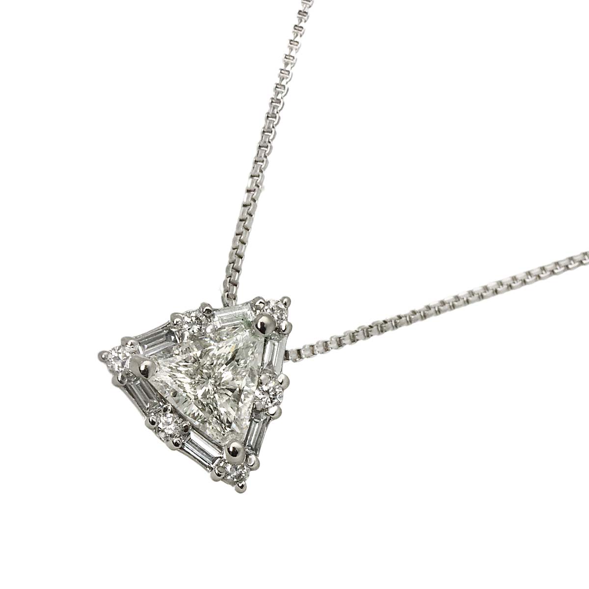 Diamond 0.502ct/0.19ct Necklace Pt Platinum