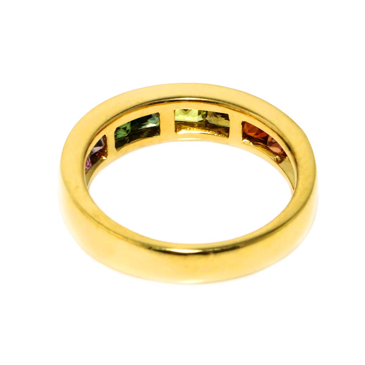 Sapphire 1.63ct Ring 18K YG Yellow Gold 750 size5.5-5.75(US)