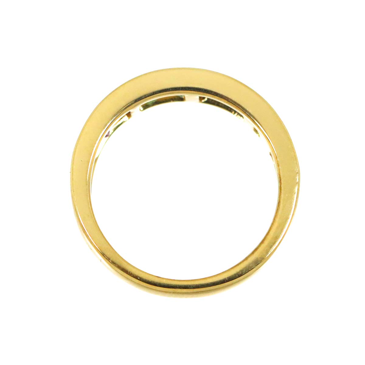 Sapphire 1.63ct Ring 18K YG Yellow Gold 750 size5.5-5.75(US)