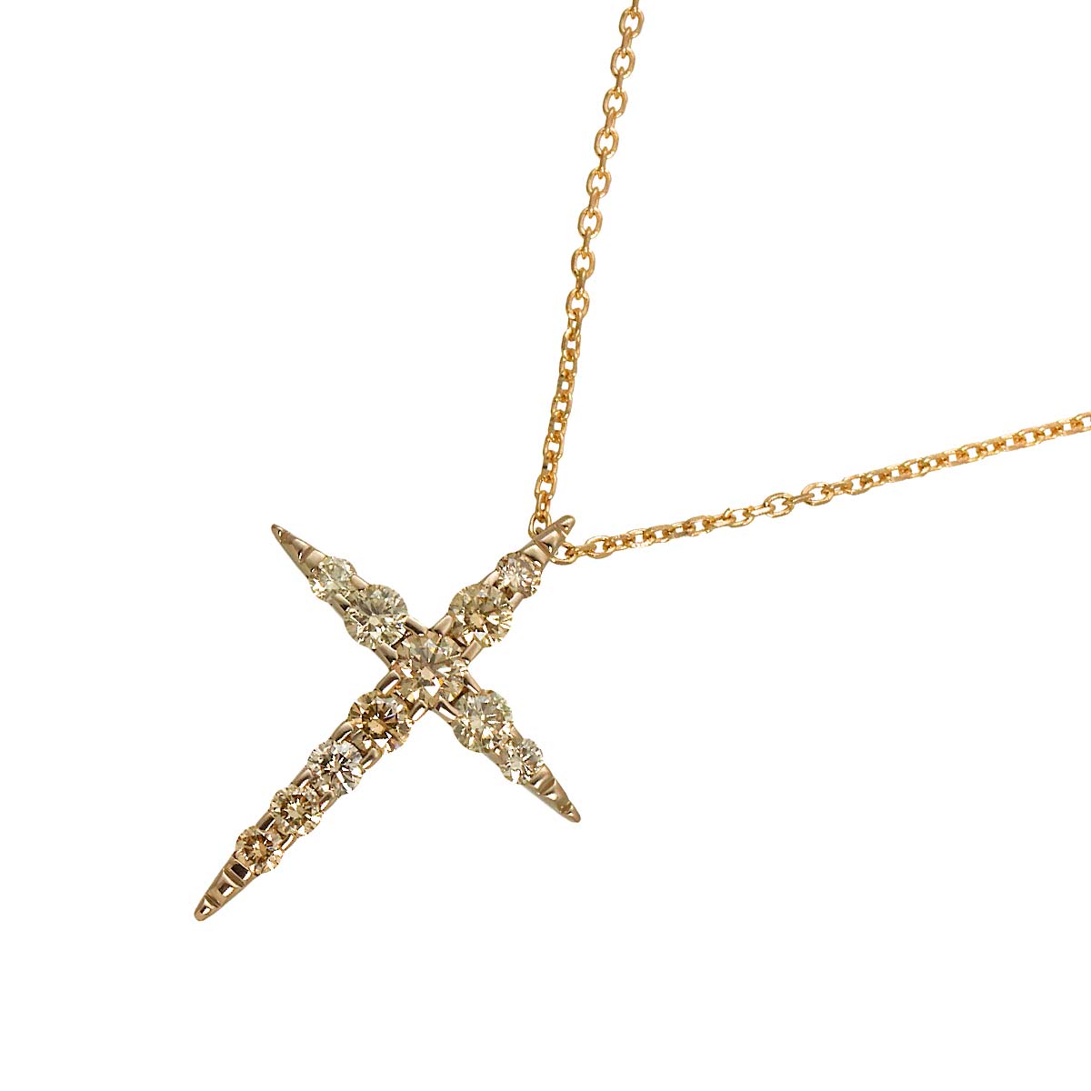 Brown Diamond 0.70ct Necklace 18K Brown Gold 750