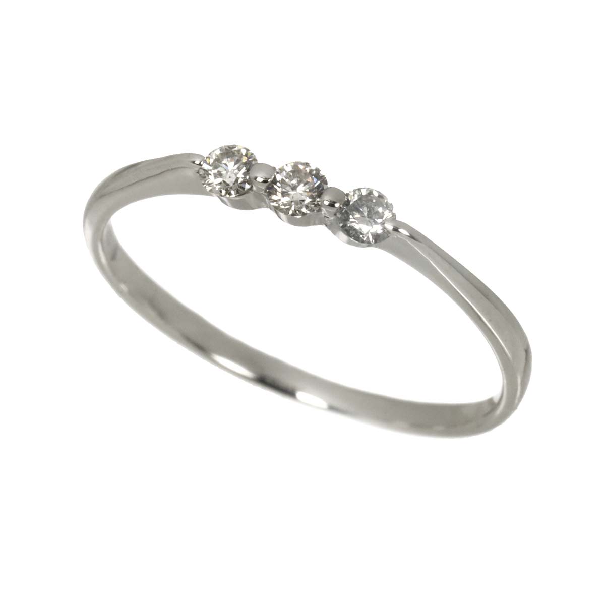 Diamond 0.20ct Ring Pt Platinum size6.75(US)