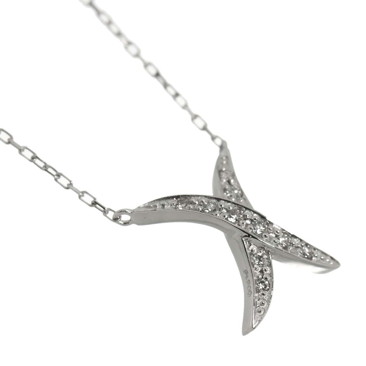 Diamond 0.08ct Necklace Pt Platinum