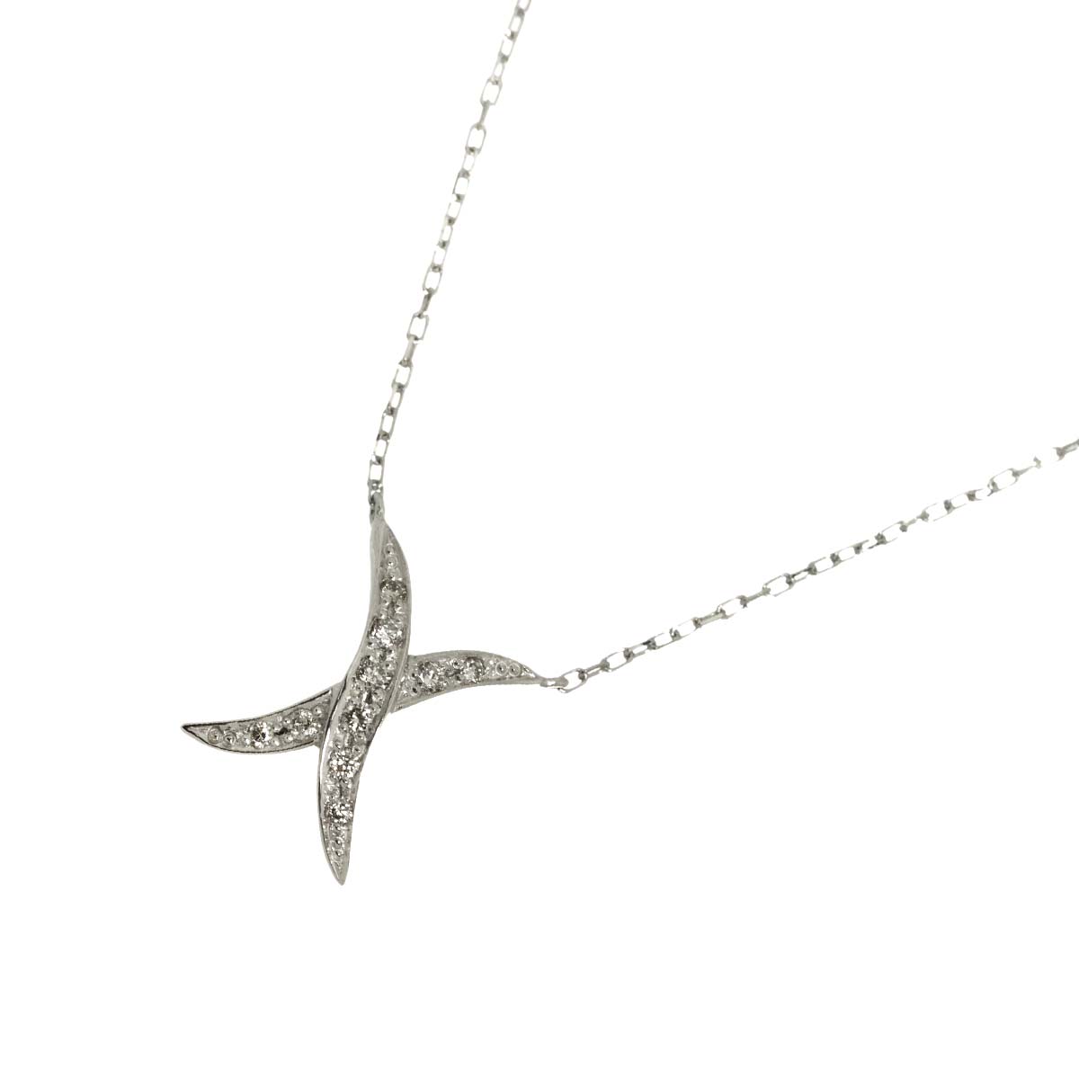 Diamond 0.08ct Necklace Pt Platinum