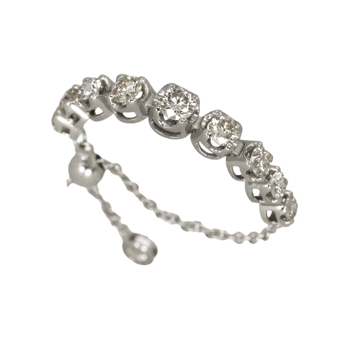 Diamond 0.45ct Ring Pt Platinum Free size