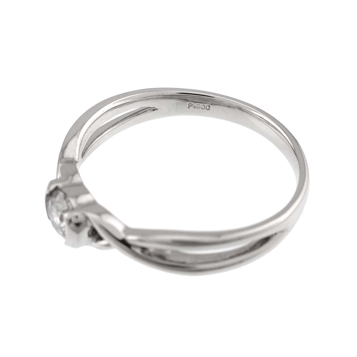 Diamond 0.20ct Ring Pt Platinum size5.25-5.5(US)