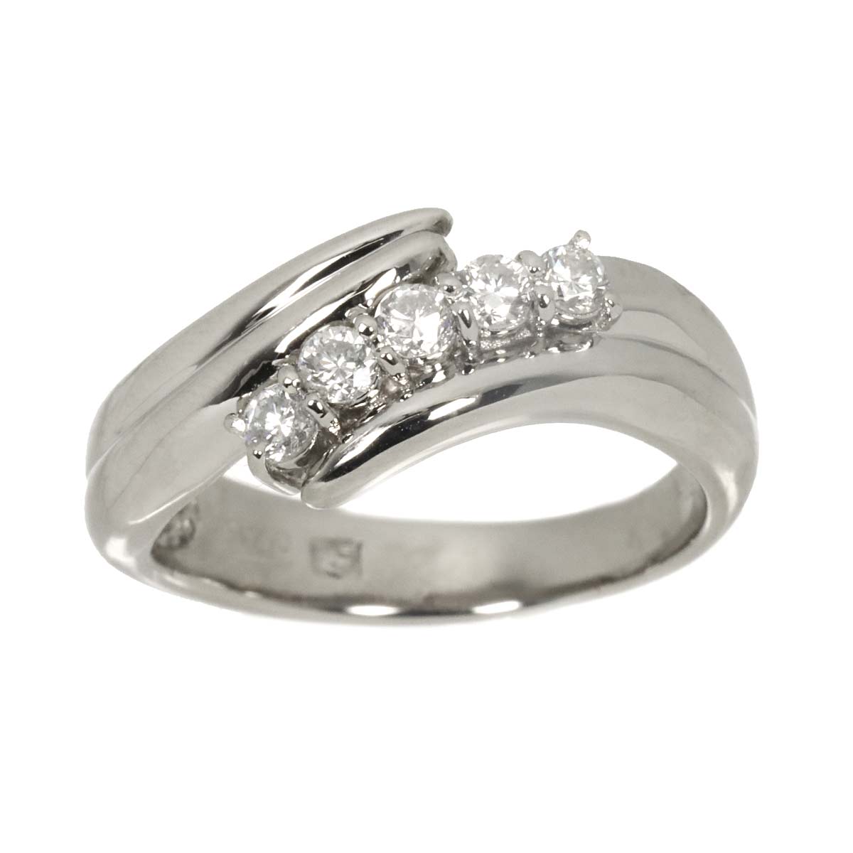 Diamond 0.30ct Ring Pt Platinum size6.25-6.5(US)