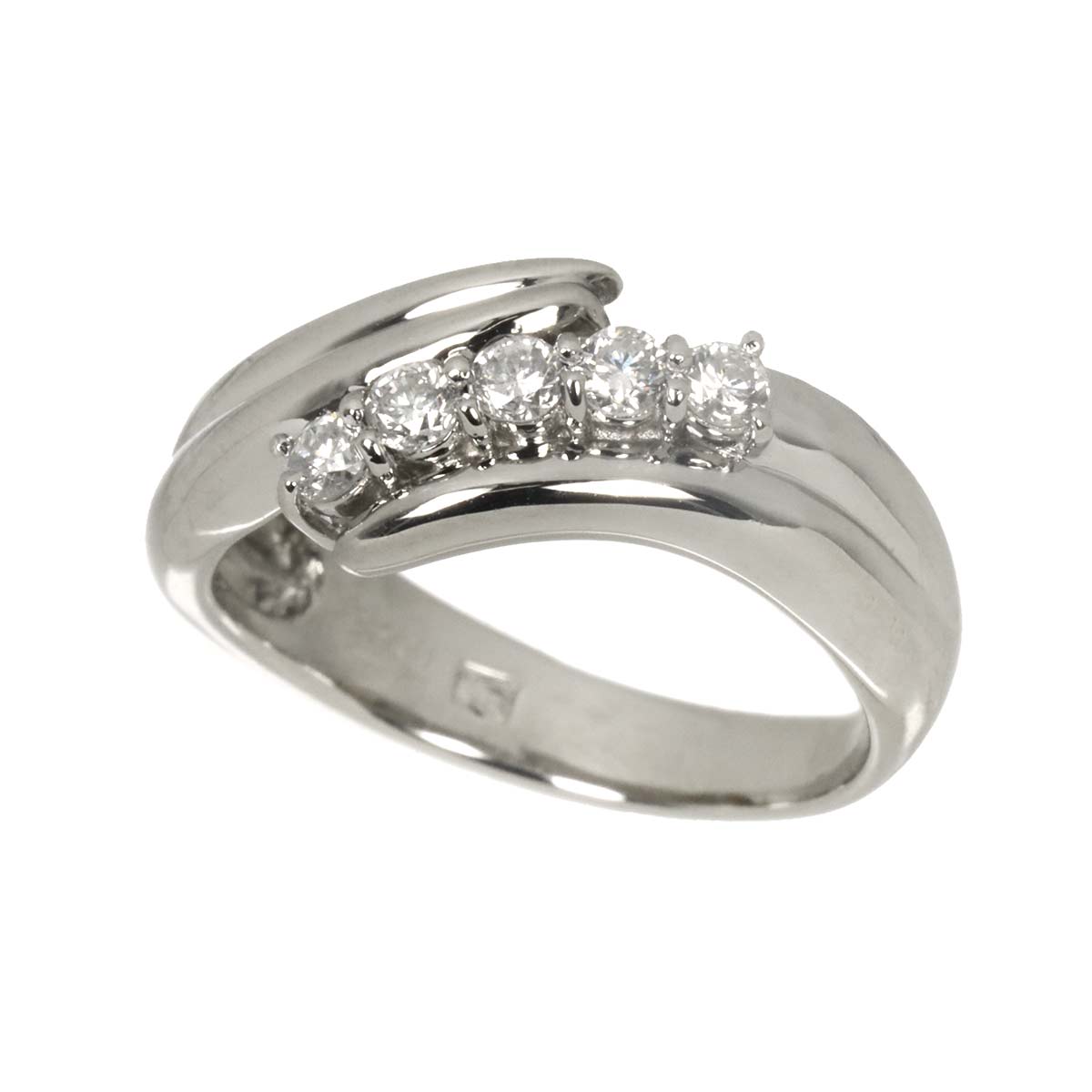 Diamond 0.30ct Ring Pt Platinum size6.25-6.5(US)