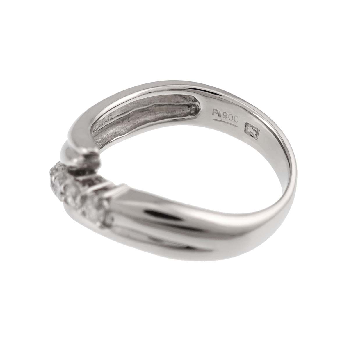 Diamond 0.30ct Ring Pt Platinum size6.25-6.5(US)