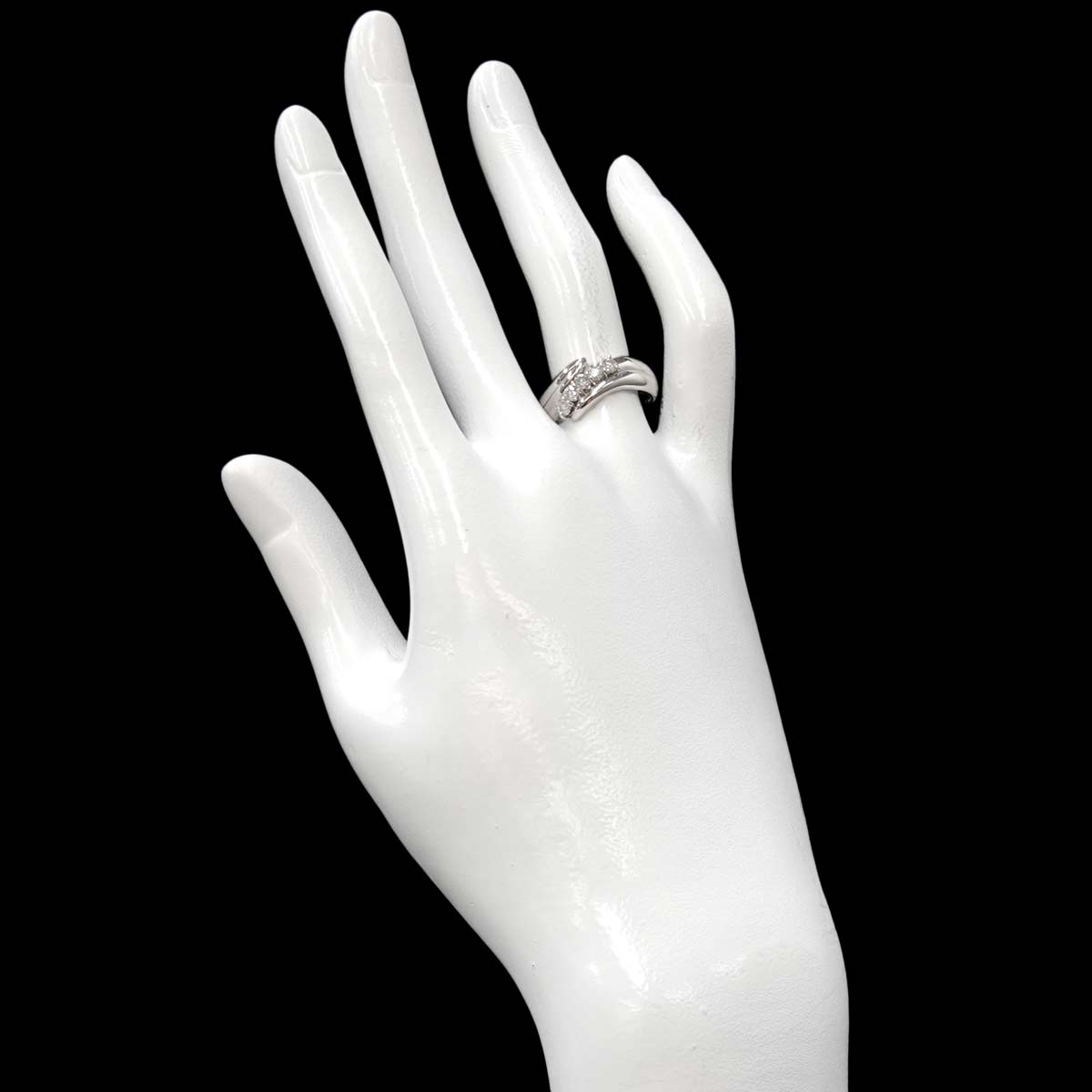 Diamond 0.30ct Ring Pt Platinum size6.25-6.5(US)