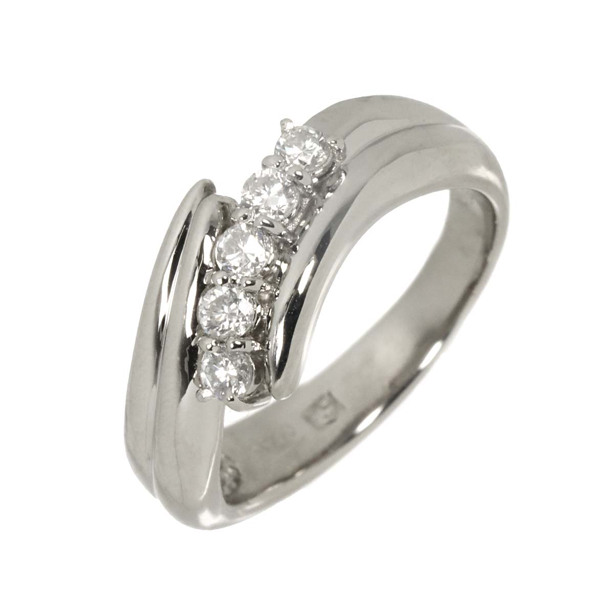 Diamond 0.30ct Ring Pt Platinum size6.25-6.5(US)