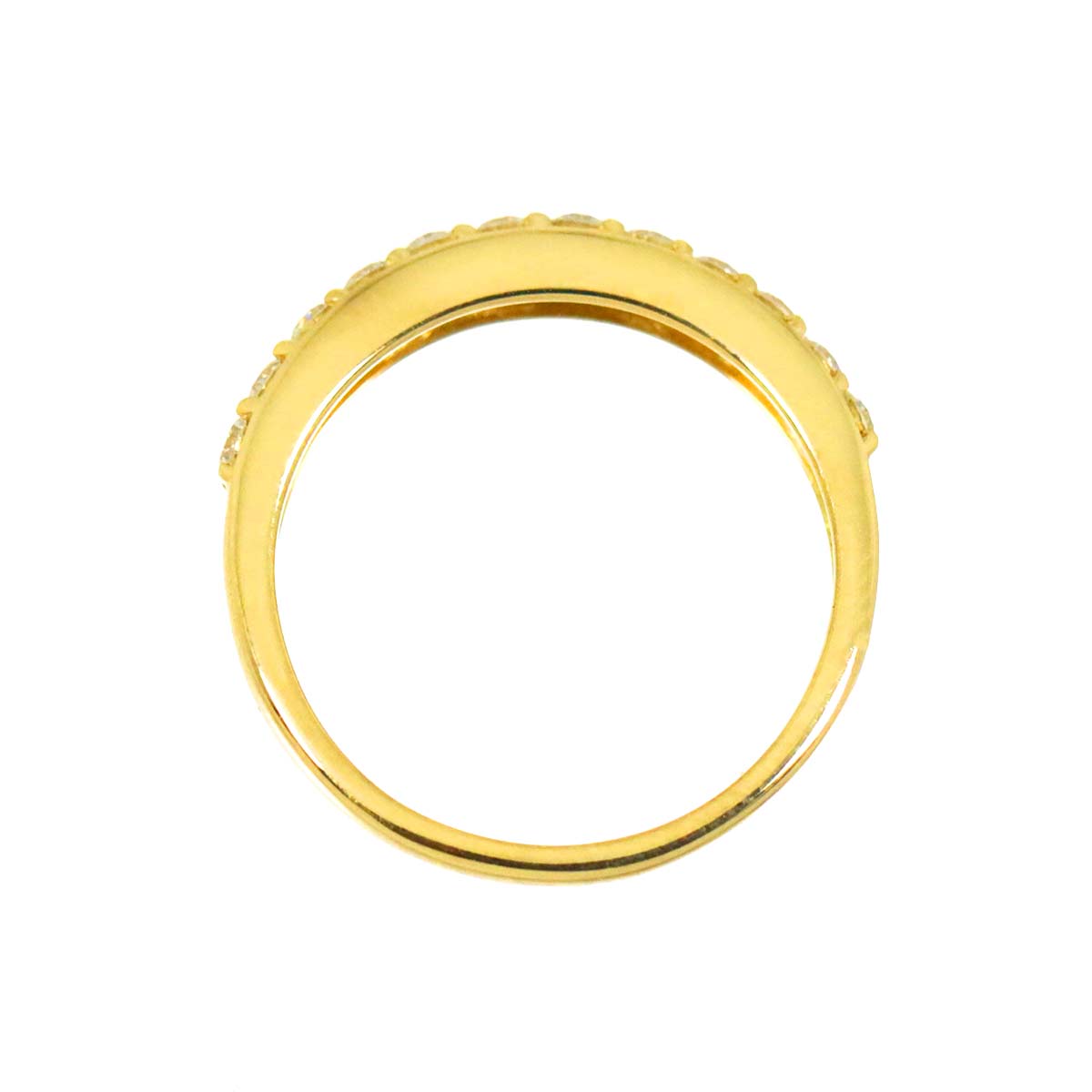 Diamond 0.31ct Ring 18K YG Yellow Gold 750 size3.75-4(US)