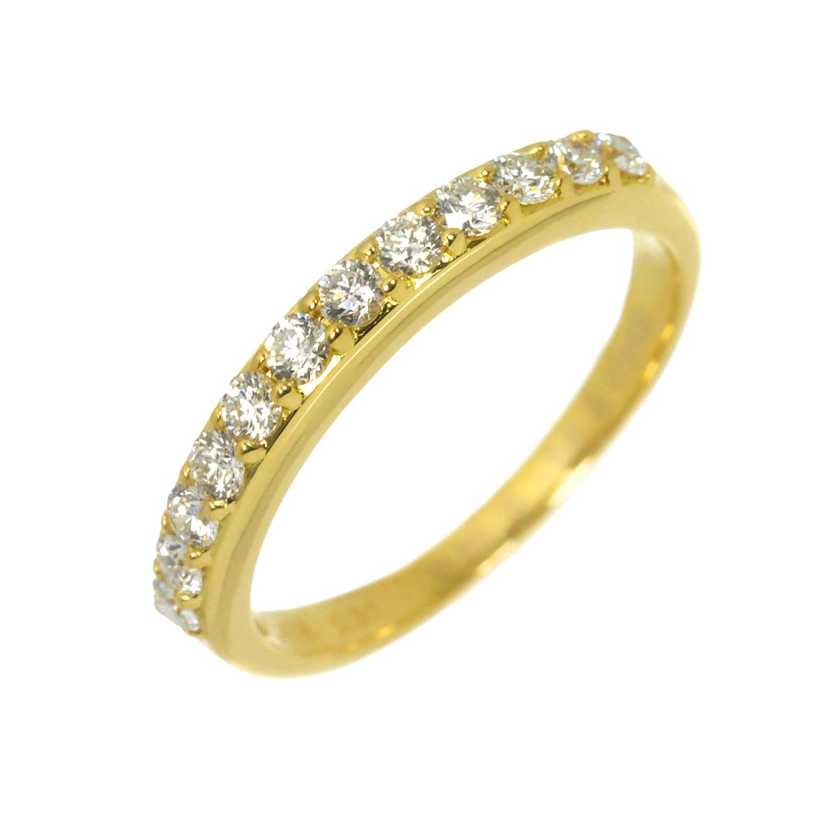 Diamond 0.31ct Ring 18K YG Yellow Gold 750 size3.75-4(US)