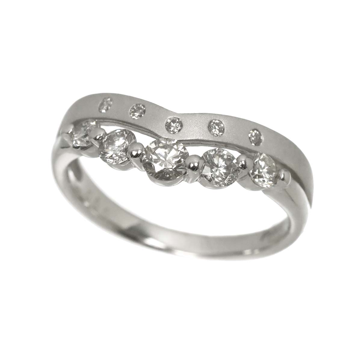 Diamond 0.50ct Ring Pt Platinum size5.25(US)