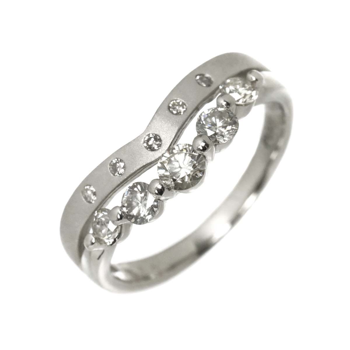 Diamond 0.50ct Ring Pt Platinum size5.25(US)