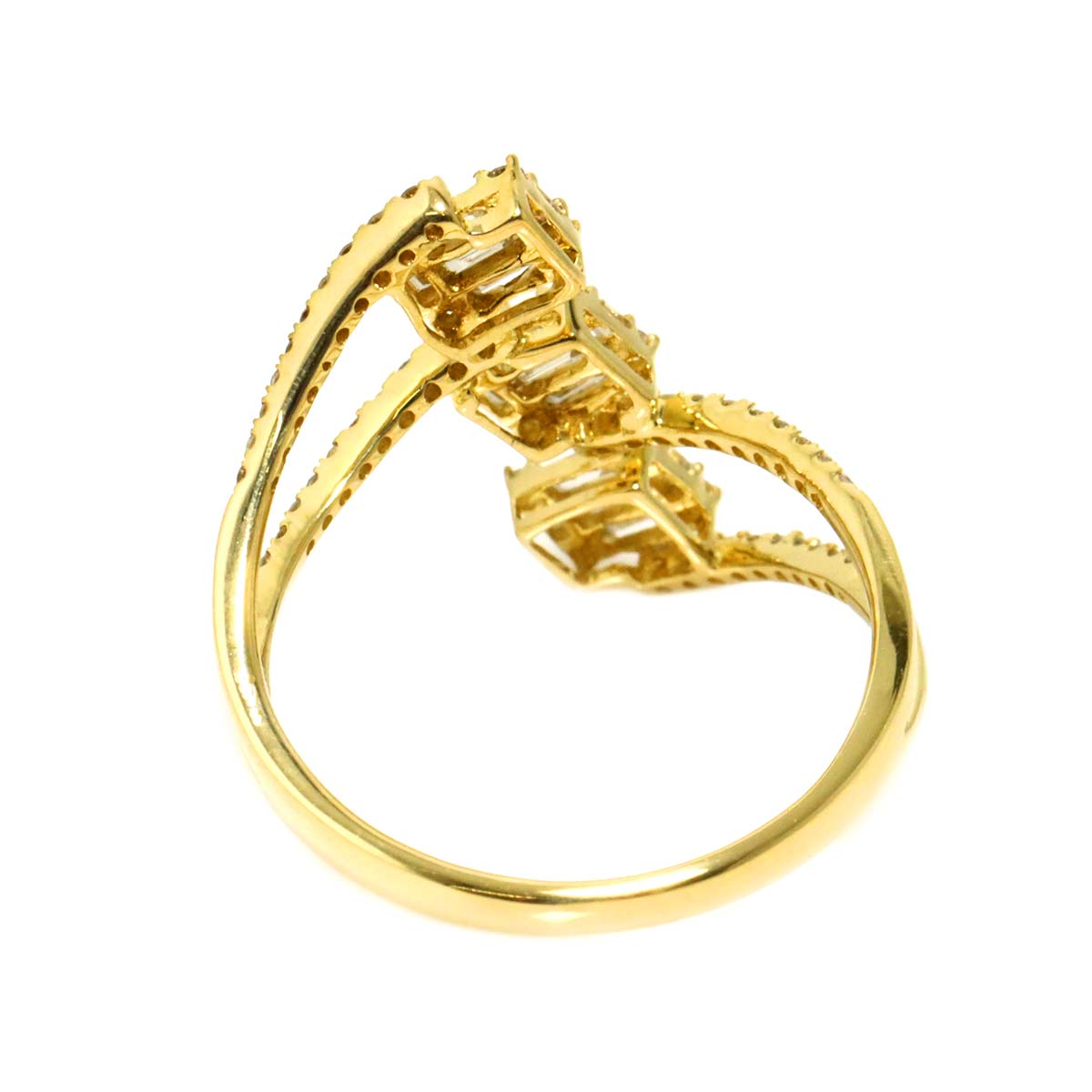 Diamond 0.50ct Ring 18K YG 750 Size6.25-6.5(US)