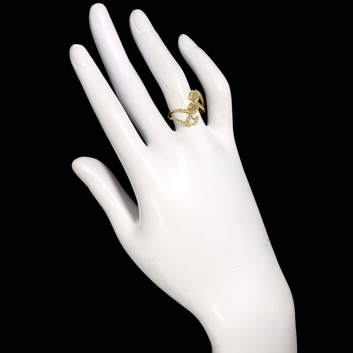 Diamond 0.50ct Ring 18K YG 750 Size6.25-6.5(US)