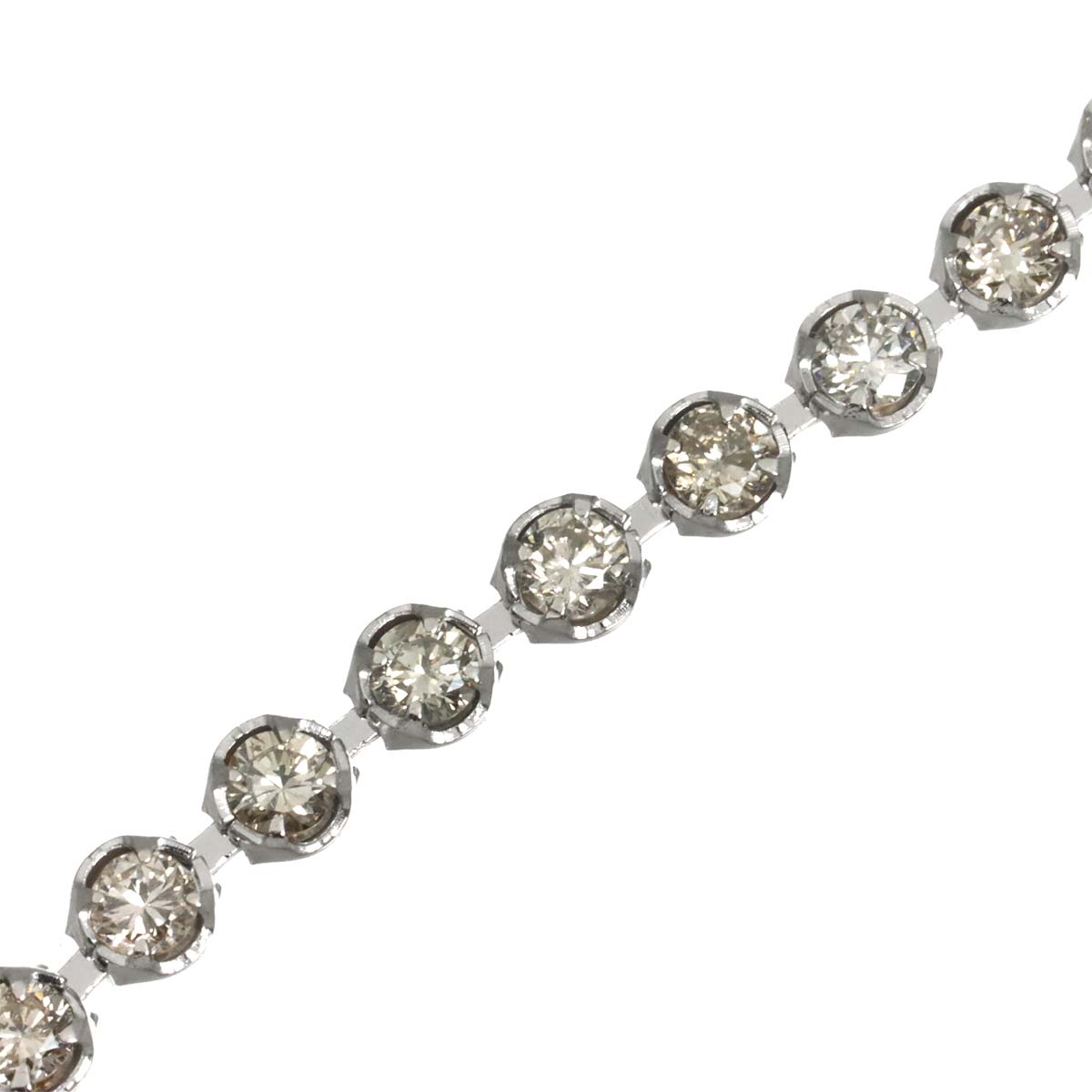 Diamond 0.52ct Bracelet 18K K18 WG White Gold 750