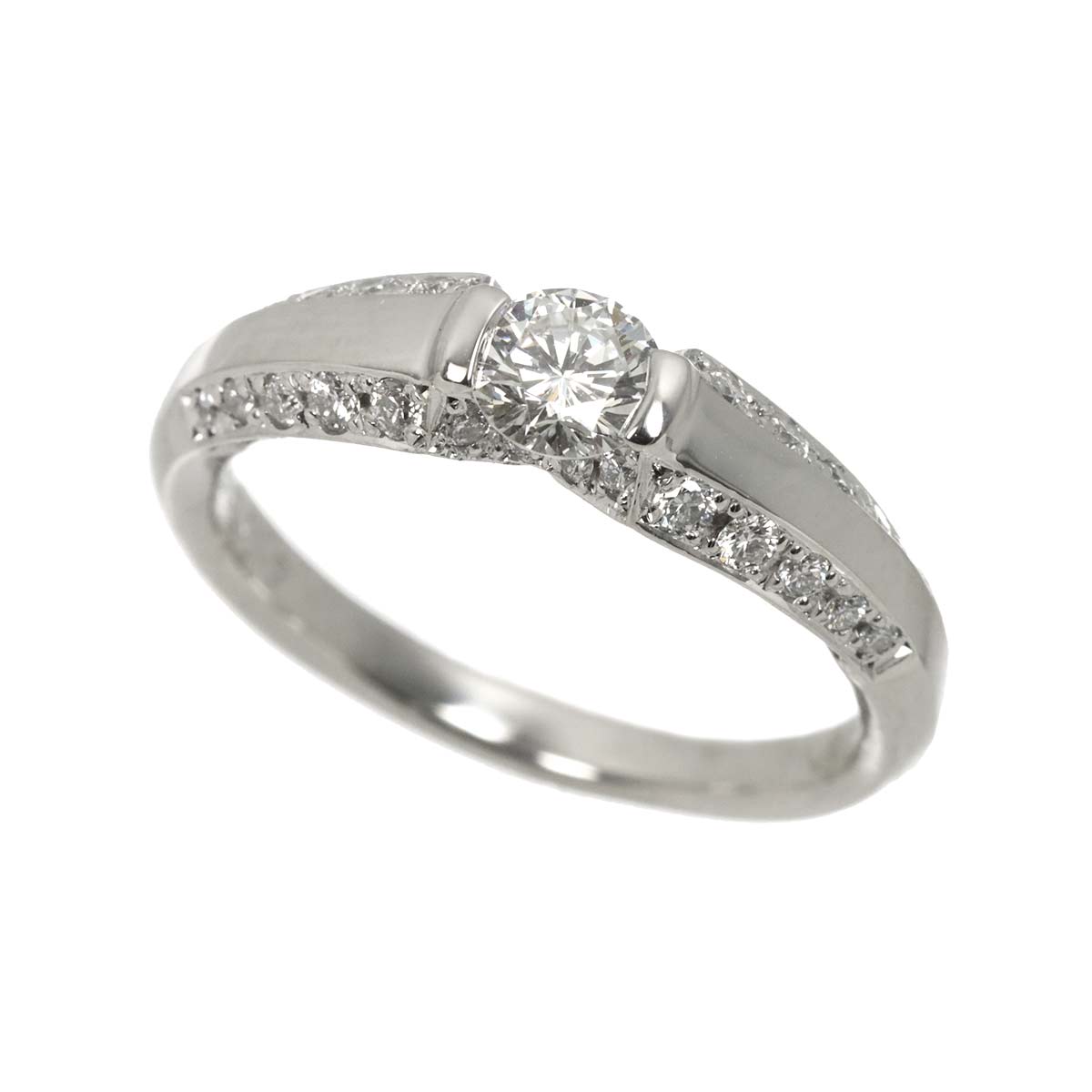 Diamond 0.343ct H/VVS2/VG 0.46ct Ring Pt Platinum size5.5-5.75(US)