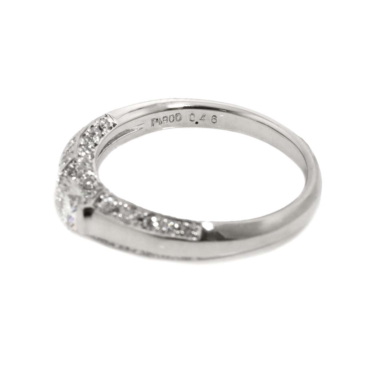 Diamond 0.343ct H/VVS2/VG 0.46ct Ring Pt Platinum size5.5-5.75(US)