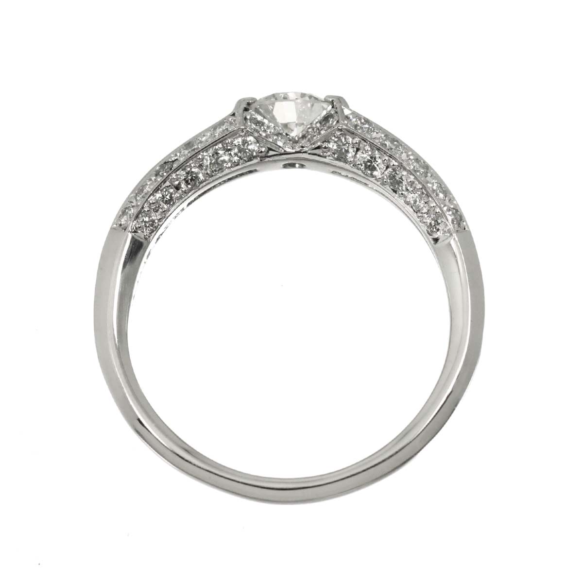 Diamond 0.343ct H/VVS2/VG 0.46ct Ring Pt Platinum size5.5-5.75(US)