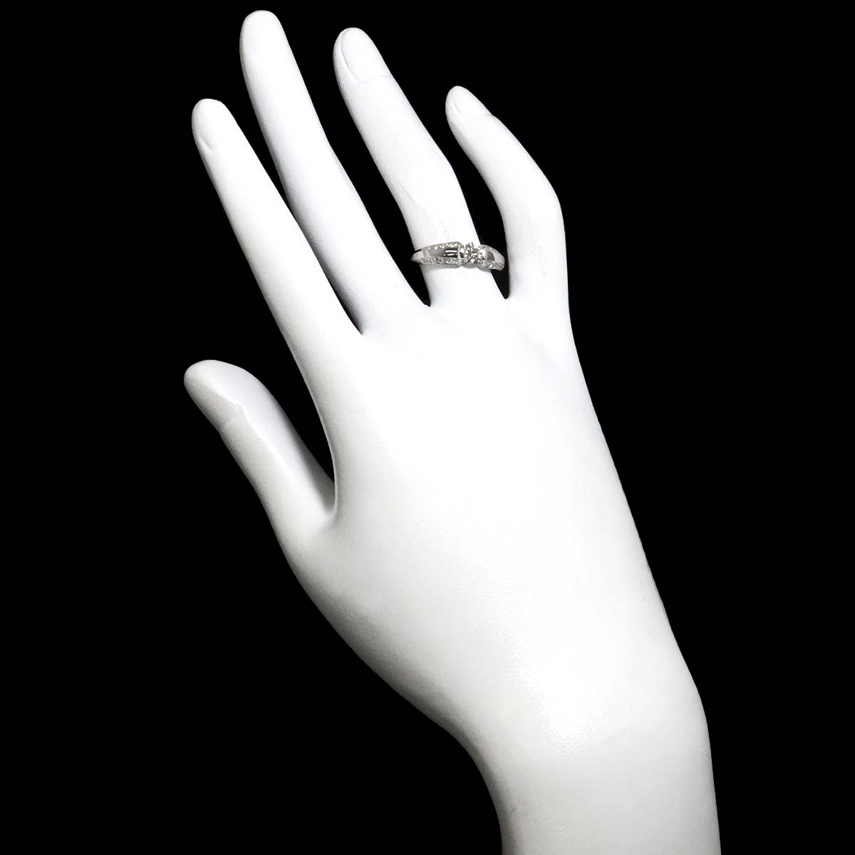 Diamond 0.343ct H/VVS2/VG 0.46ct Ring Pt Platinum size5.5-5.75(US)