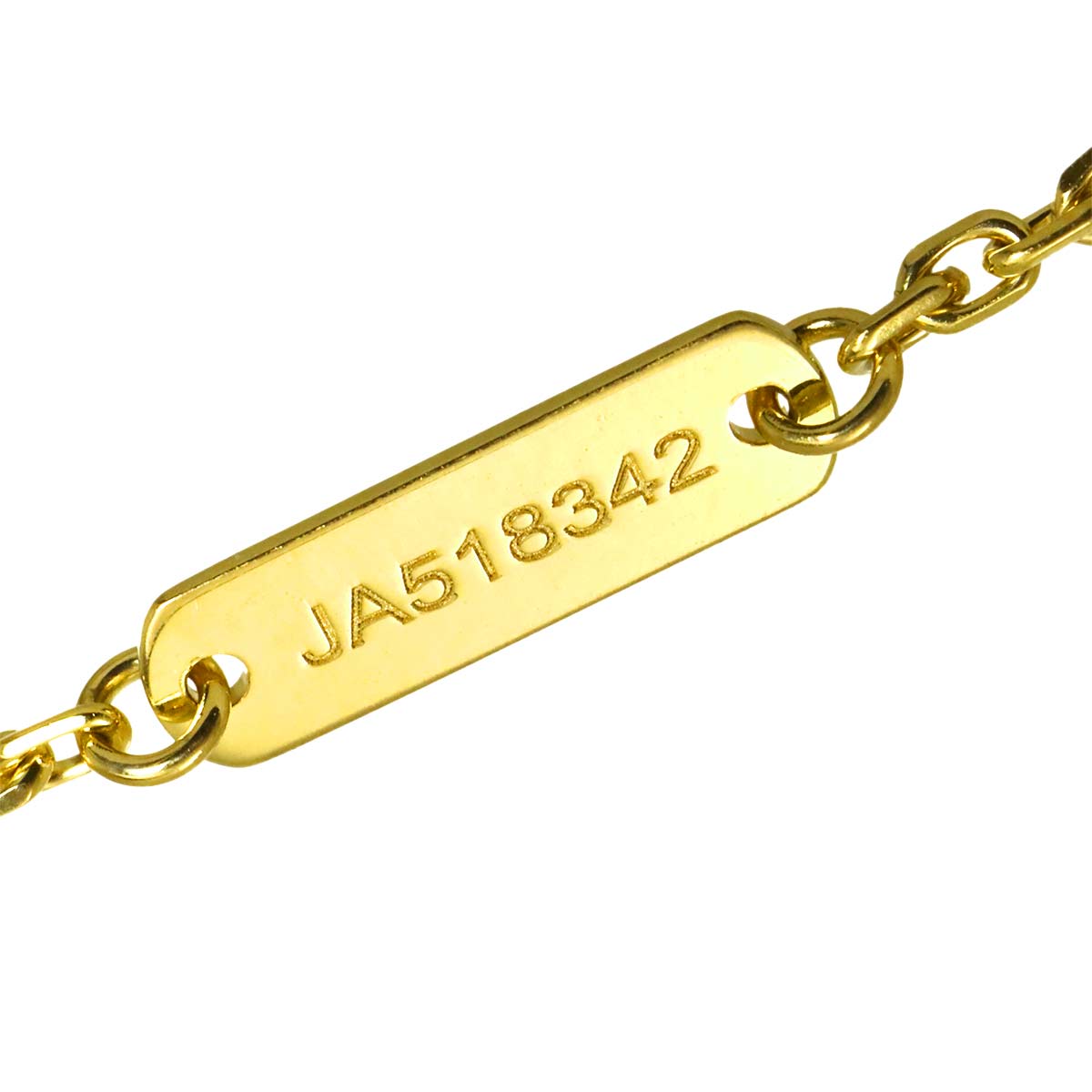 Vintage Alhambra Blue Sable Diamond Necklace 18K YG