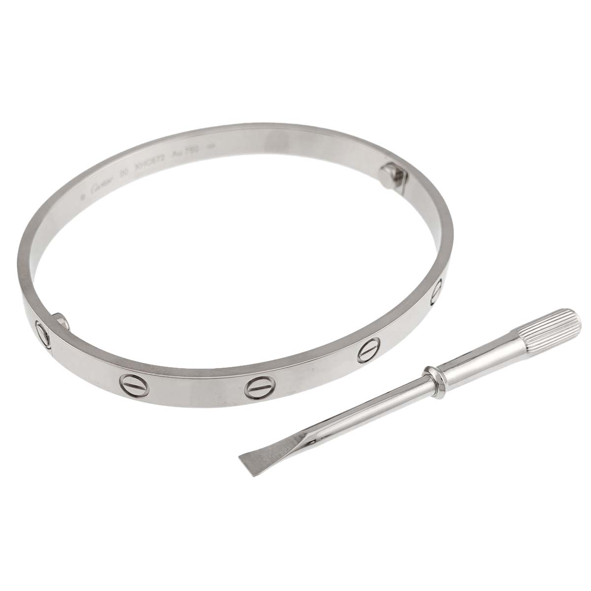 Love Bracelet Bangle 18K WG 750 Size20
