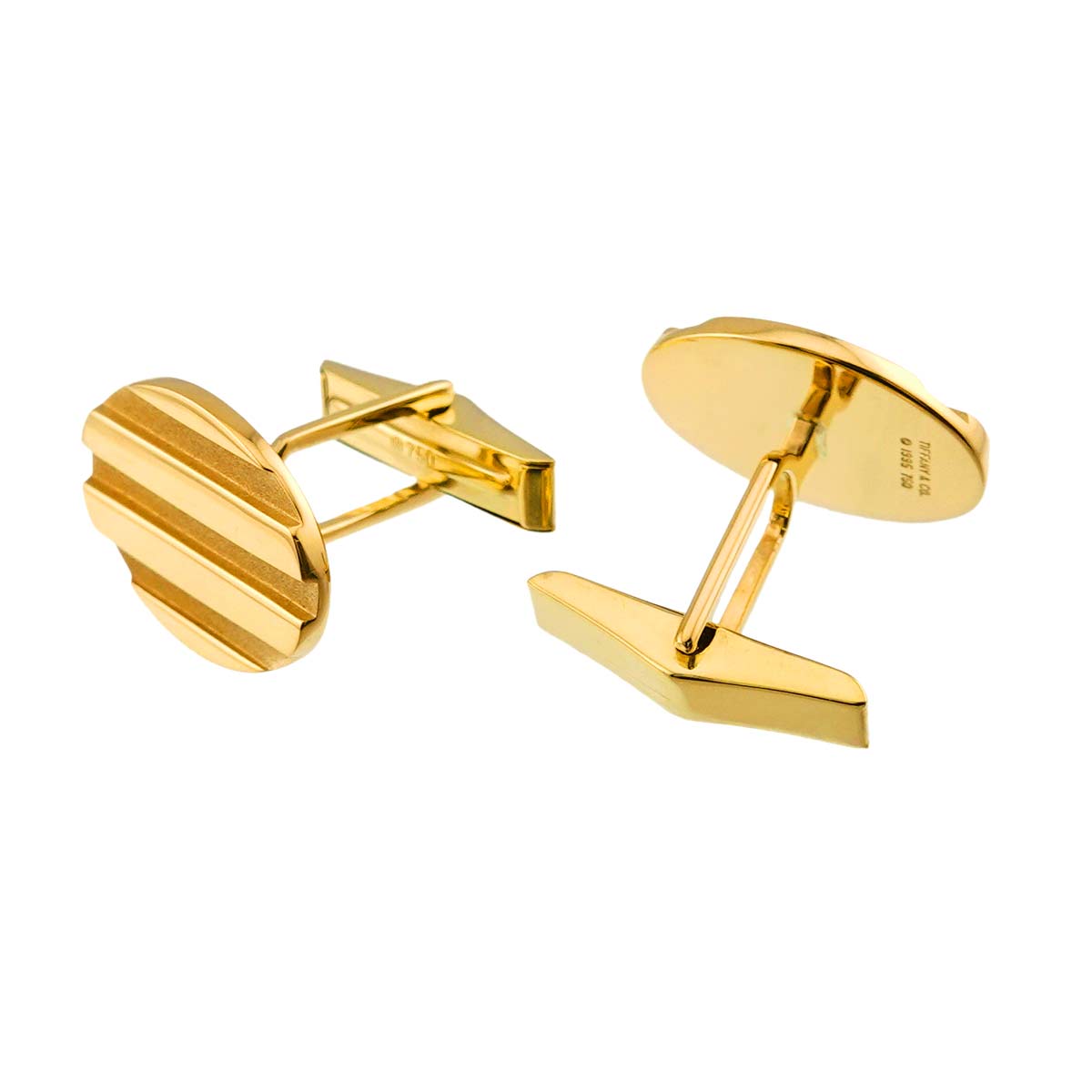 Cuff links 18K Yellow Gold 750