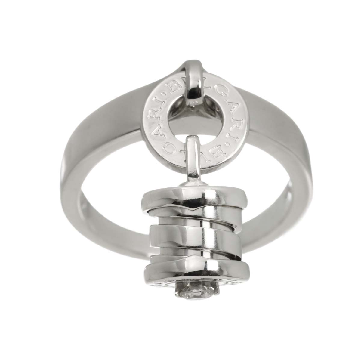 B-ZERO1 Element Diamond Ring 18K WG 750 size5.25-5.5(US)