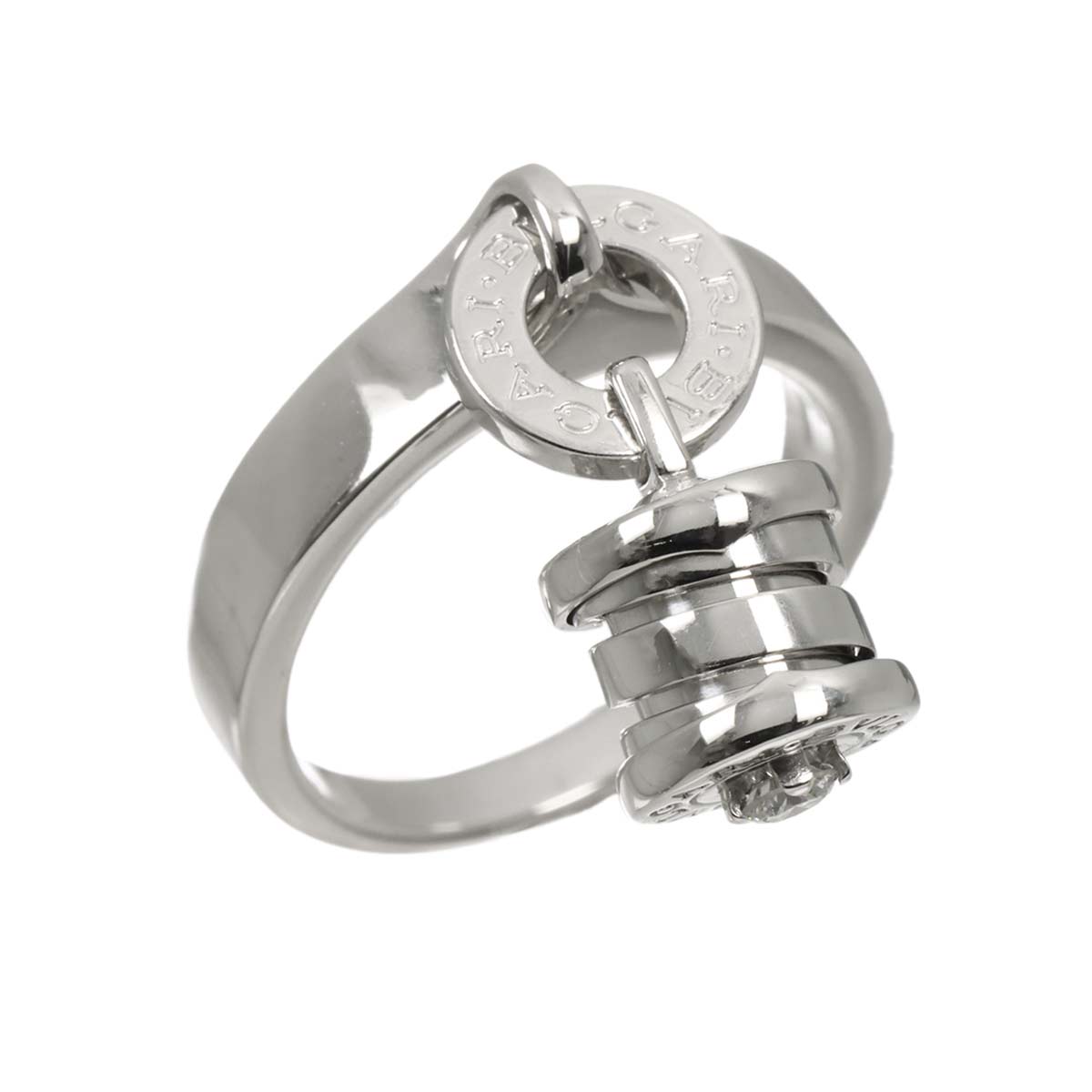 B-ZERO1 Element Diamond Ring 18K WG 750 size5.25-5.5(US)