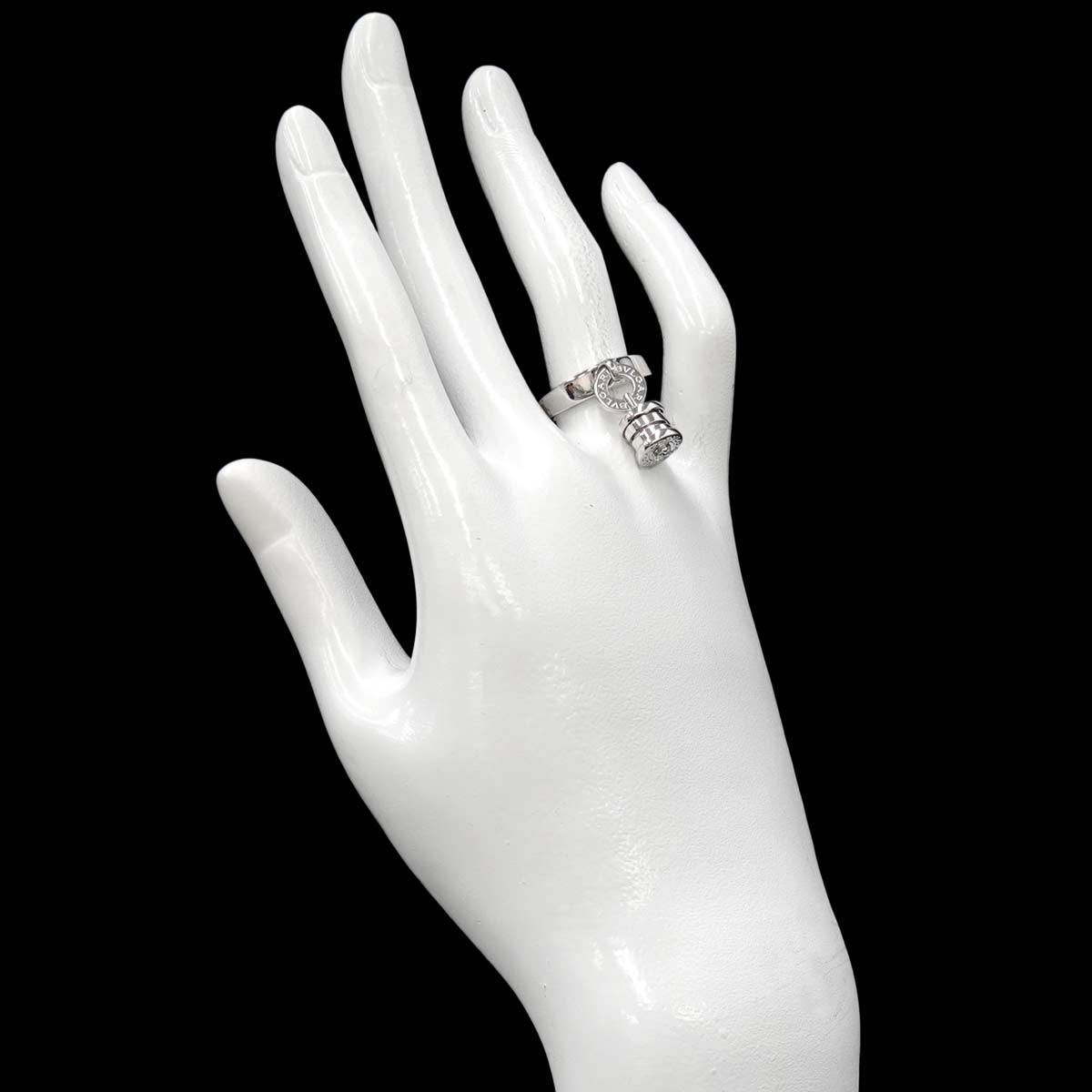 B-ZERO1 Element Diamond Ring 18K WG 750 size5.25-5.5(US)