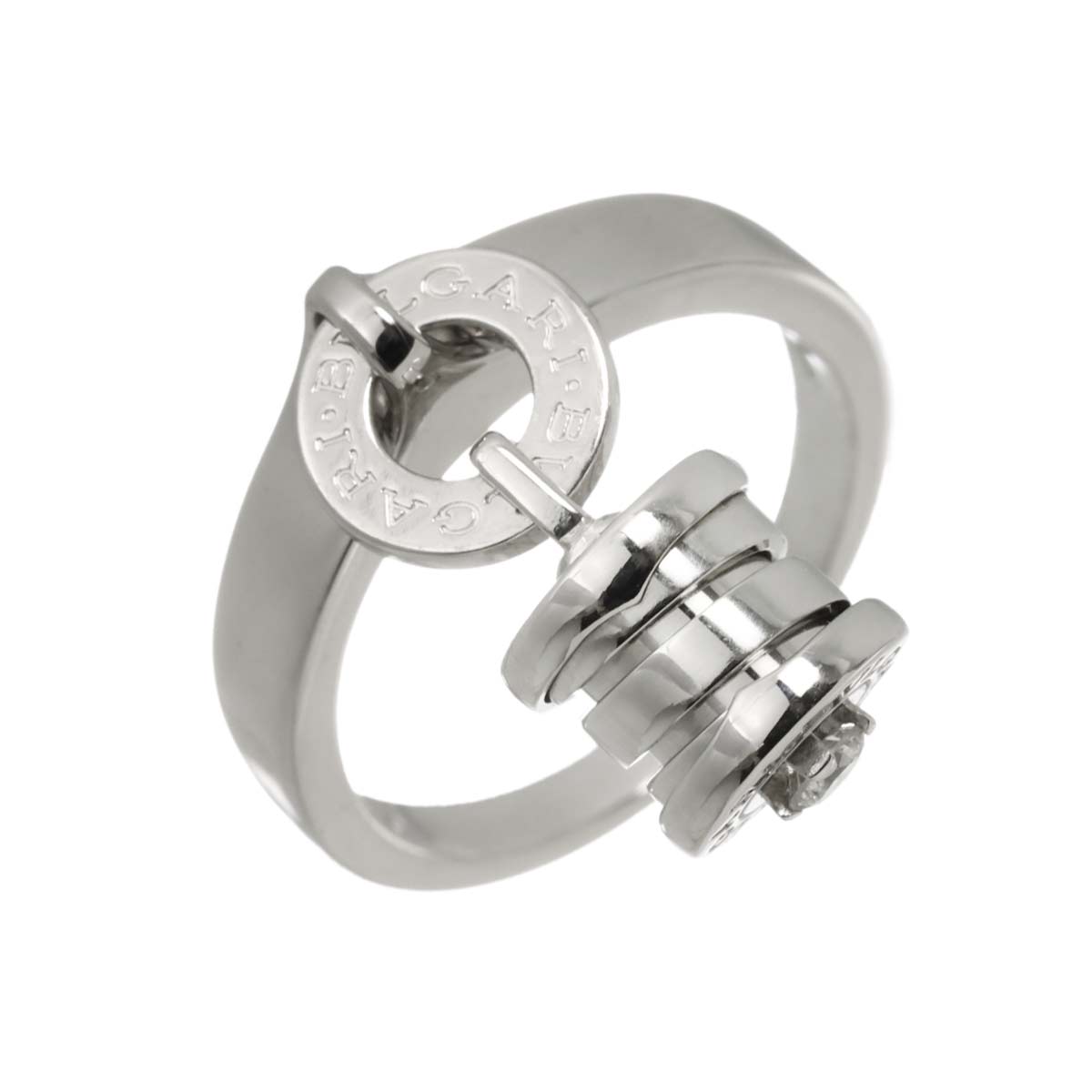 B-ZERO1 Element Diamond Ring 18K WG 750 size5.25-5.5(US)