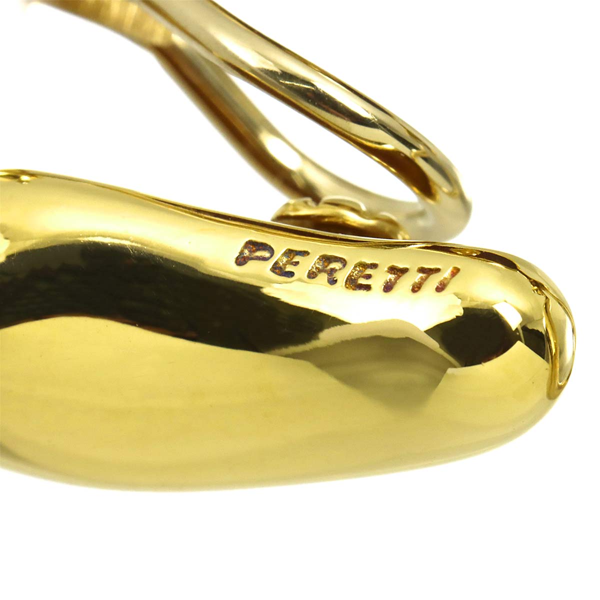 Teardrop Earrings Clip on 18K Yellow Gold 750