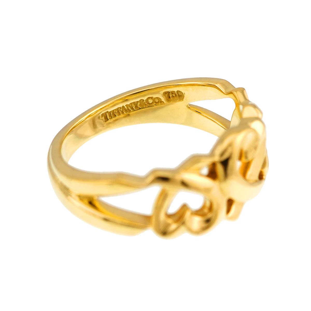 Loving Heart Ring 18K Yellow Gold 750 Size6(US)