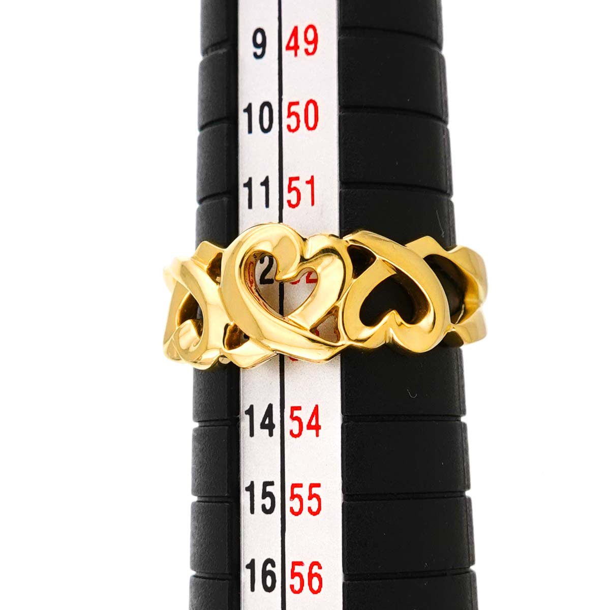 Loving Heart Ring 18K Yellow Gold 750 Size6(US)