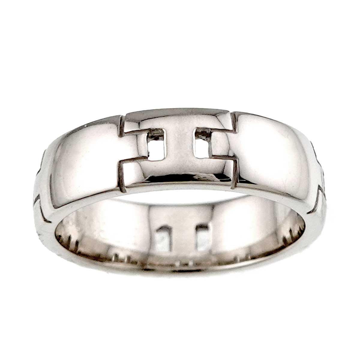 Hercules Ring 18K White Gold 750 Size49 4.5-4.75(US)