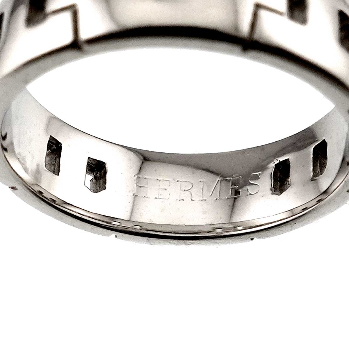 Hercules Ring 18K White Gold 750 Size49 4.5-4.75(US)