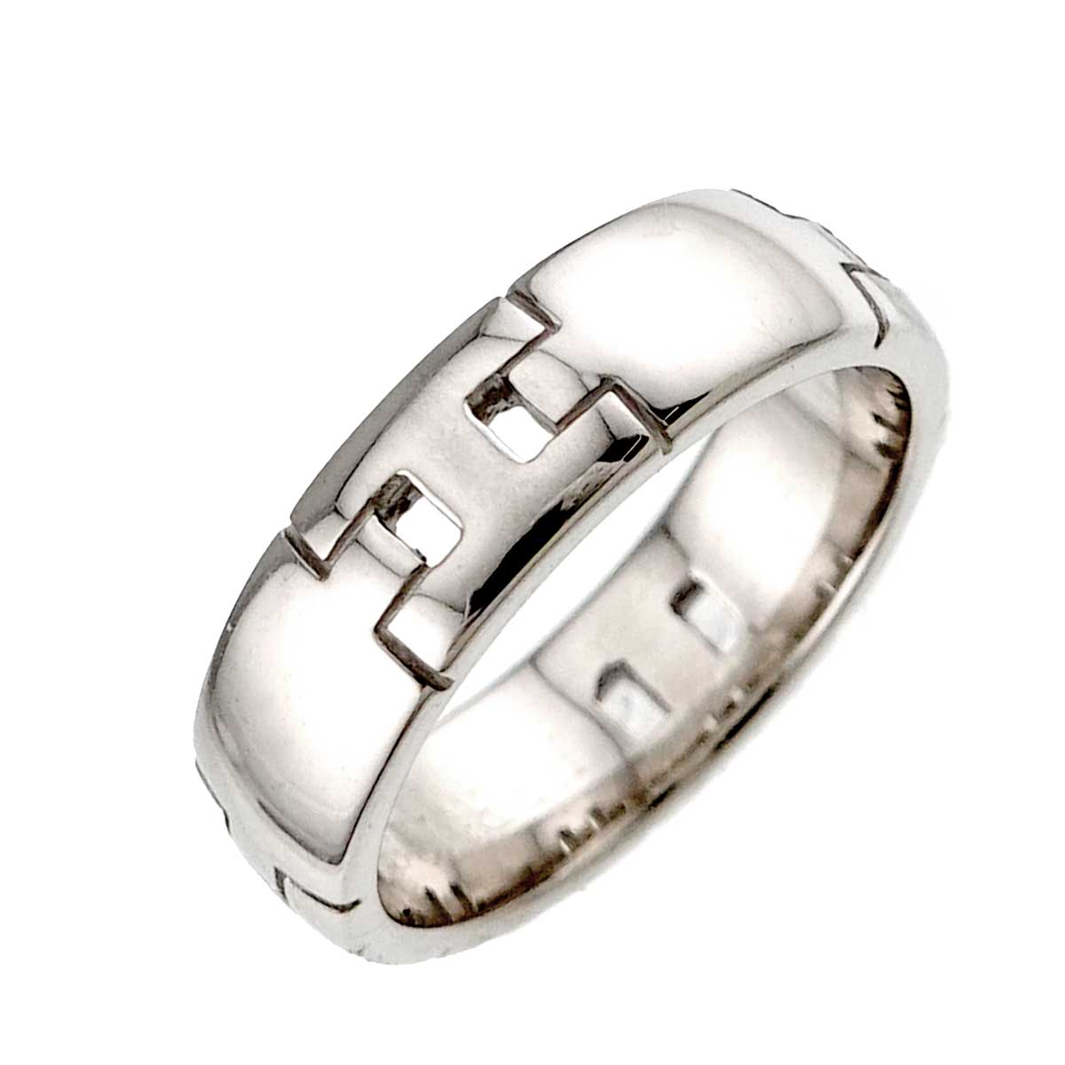 Hercules Ring 18K White Gold 750 Size49 4.5-4.75(US)