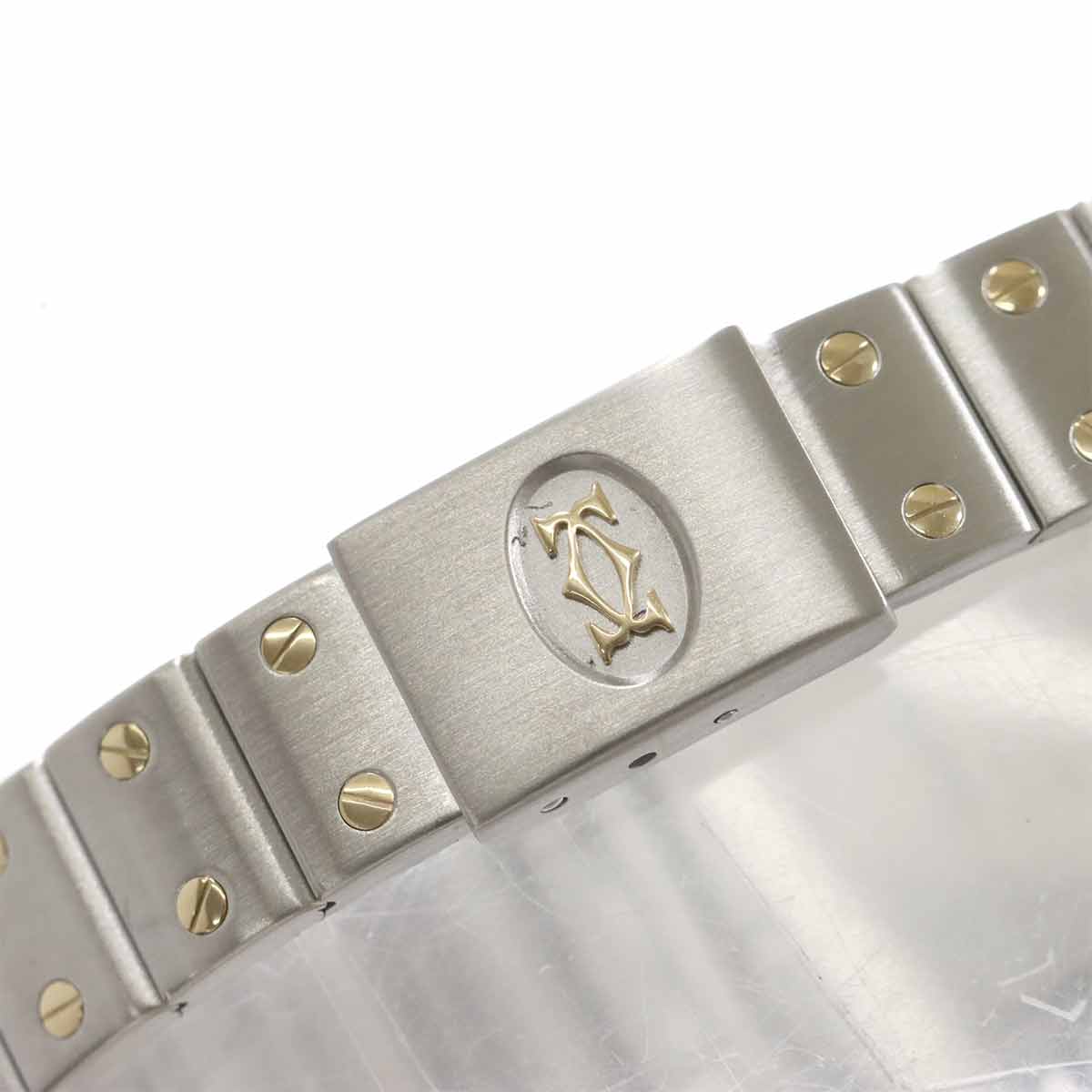 Santos Galbee W20012C4 750 YG Cream Dial Ladies Watch