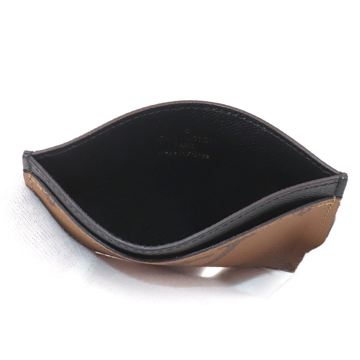 Monogram Reverse Porte Cartes LV Side Up Card Holder