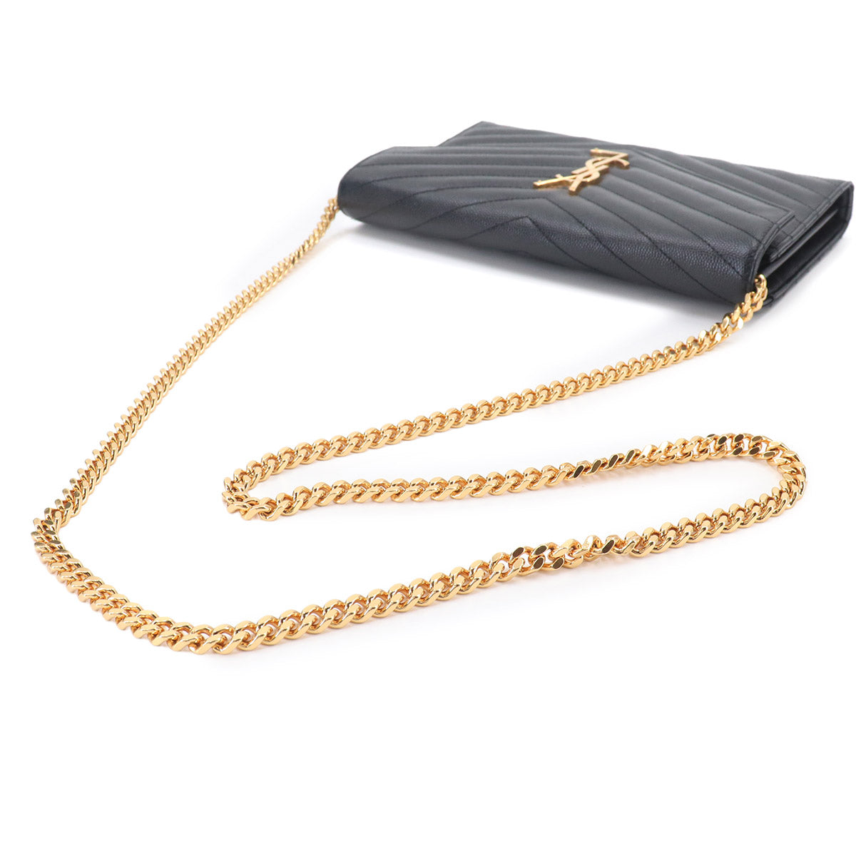 Cassandra Chain Wallet Leather Black 377828