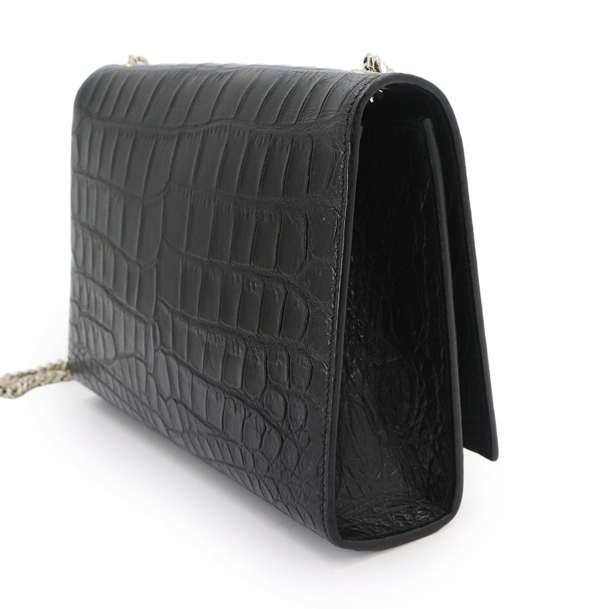Kate Medium Chain Shoulder Bag Leather Black 354119