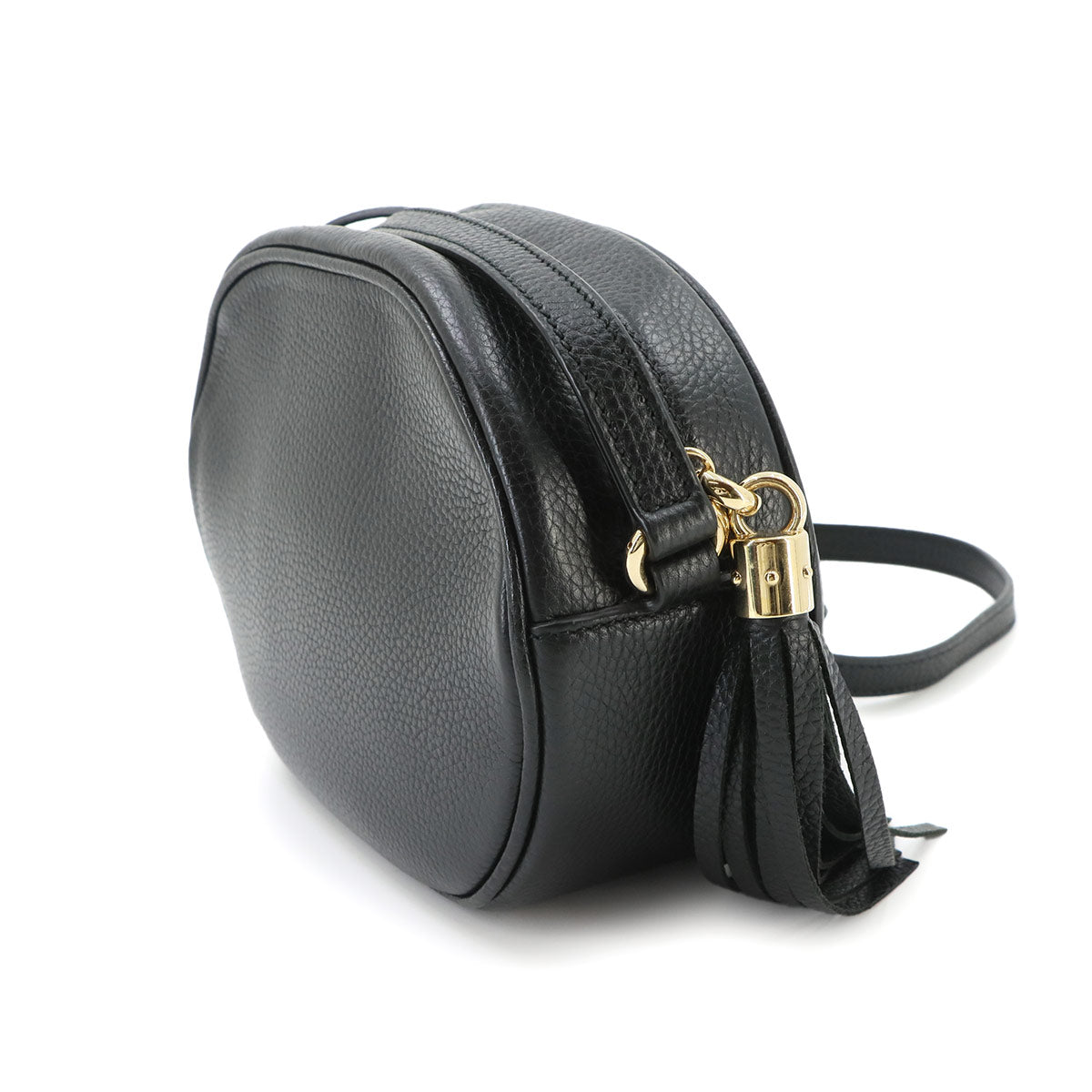 SOHO Shoulder Bag Leather Black 747779 Interlocking G